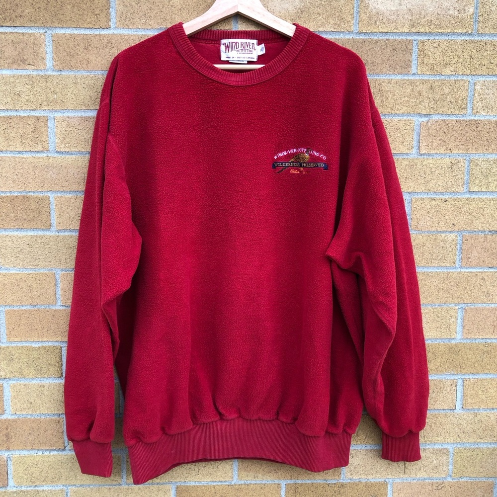 Wind River Outfitting Company red soft vintage Sweatshirt Crewneck -XL- men’s ❤️
